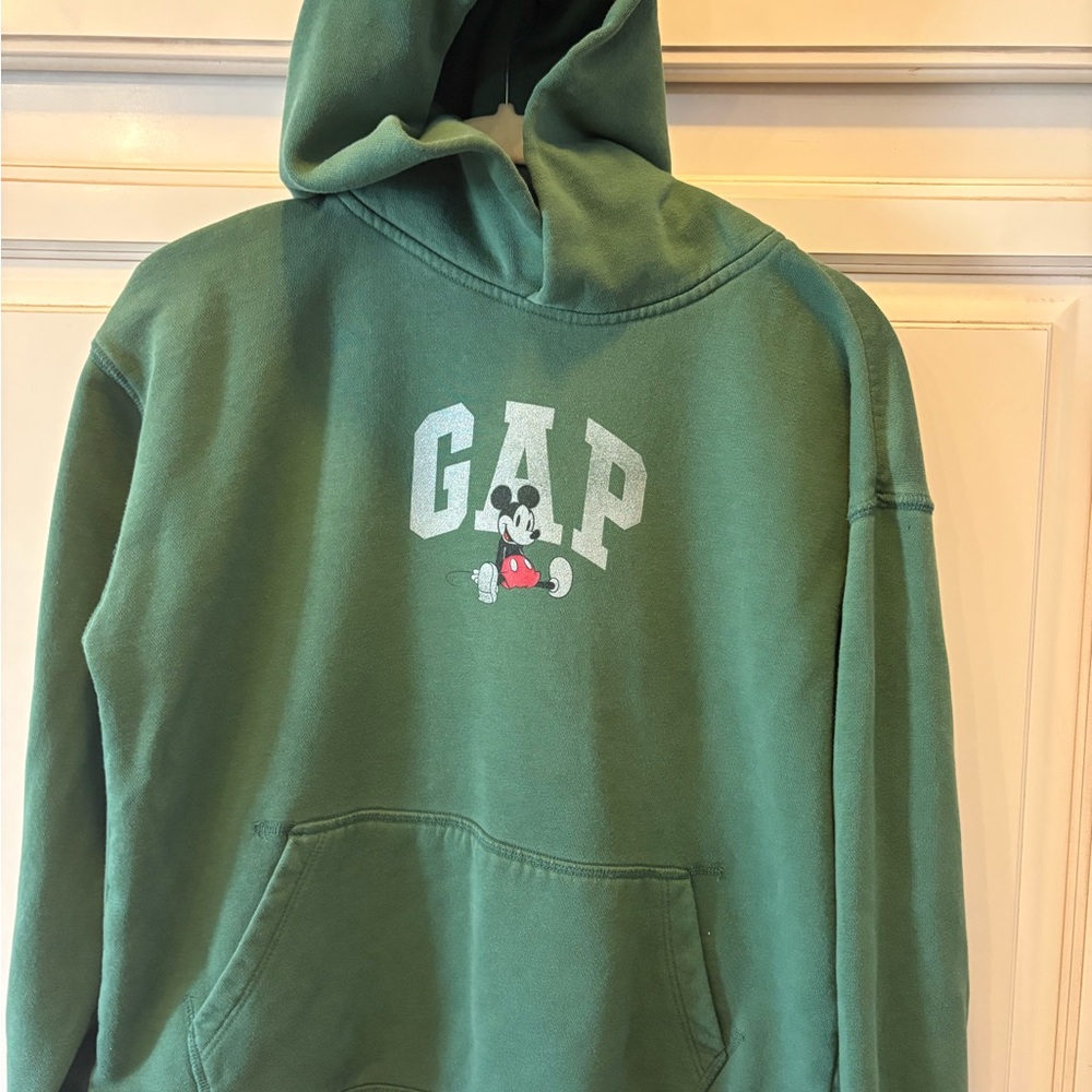 Disney Gap Kids Hoodie Sz XL Green Unisex